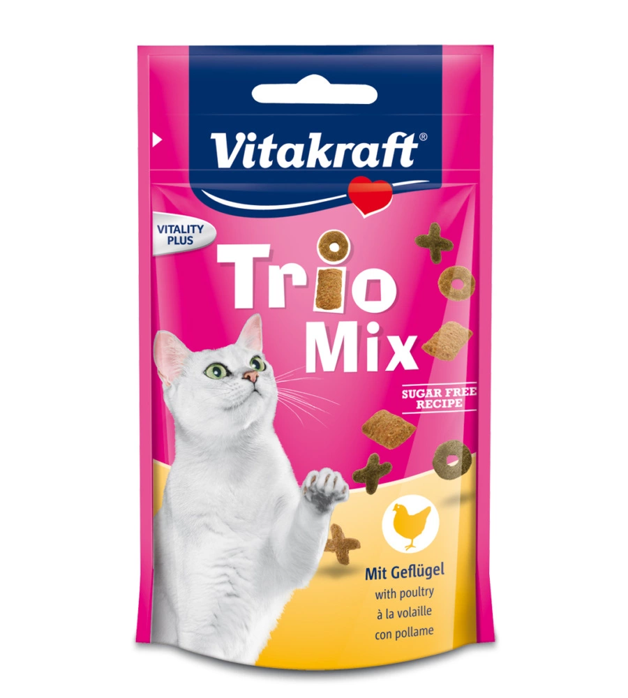 TRIO MIX CON POLLAME PER AMANTI DELLA CARNE -  60 GR. - VITAKRAFT